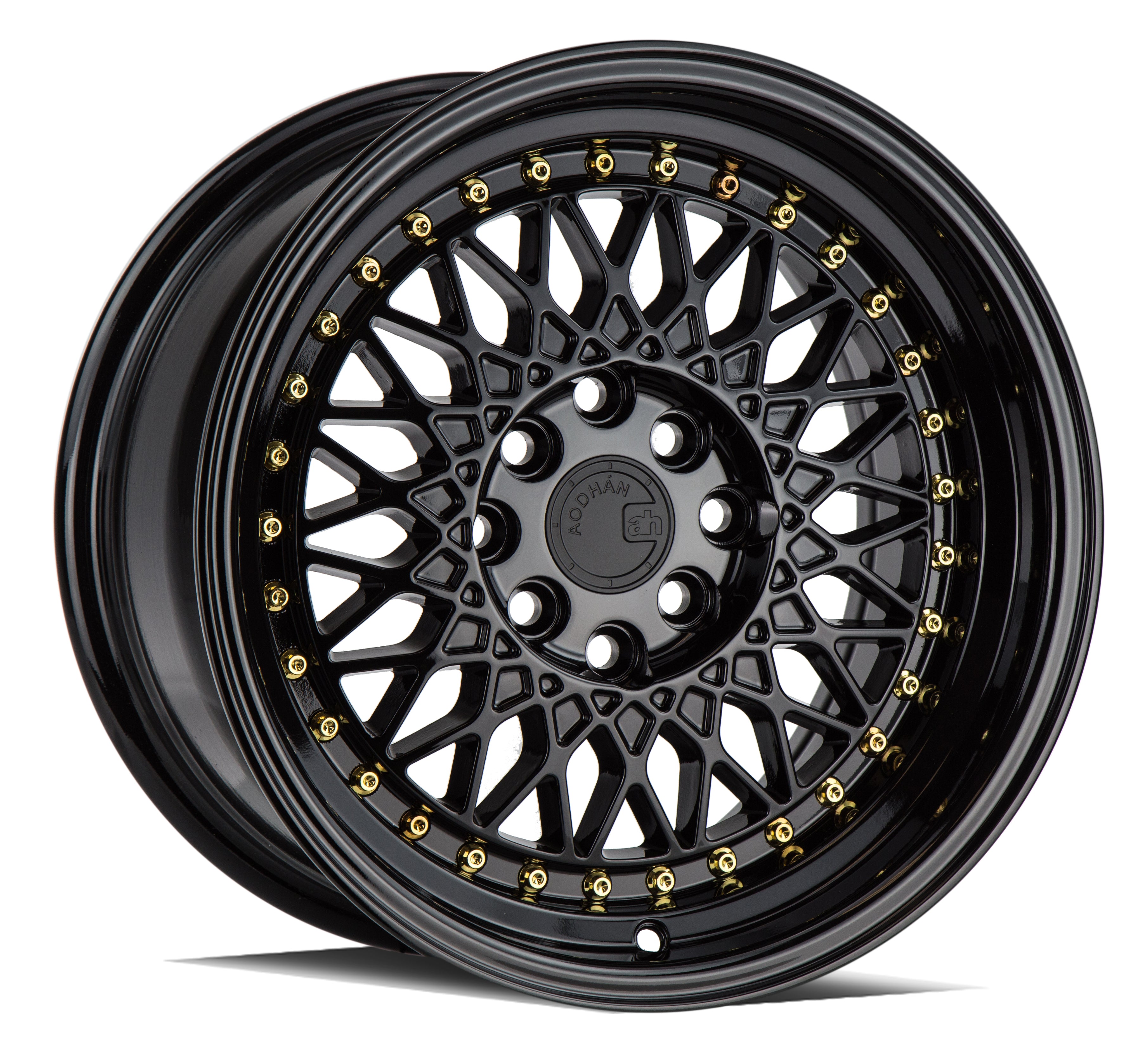 AodHan AH05 Gloss Black W /Gold Rivets