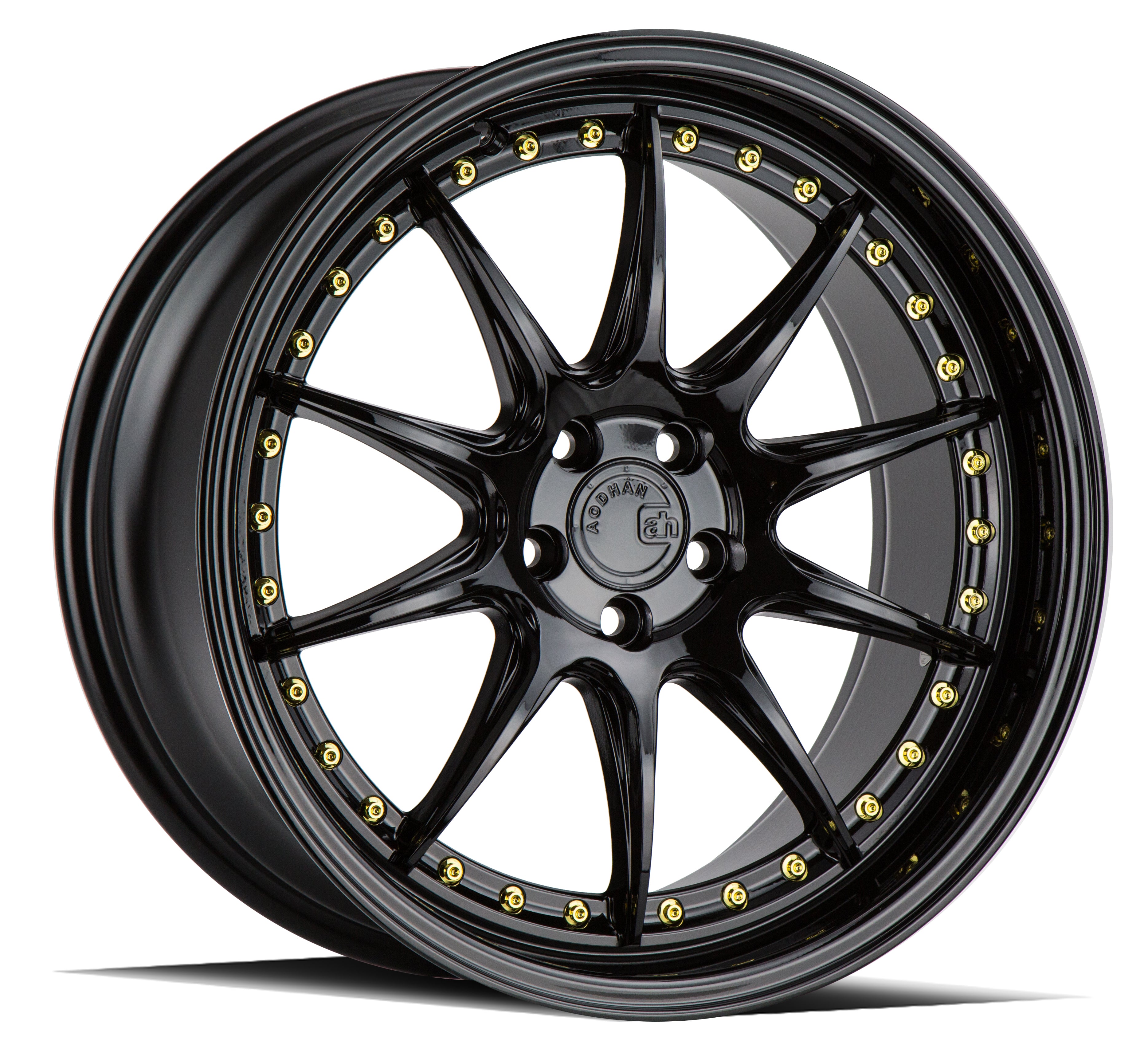 AodHan DS07 Gloss Black W /Gold Rivets