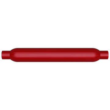 MagnaFlow Muffler Red Pack Series Glasspack 3.5in Rd 26in Body Length 2in/2in Inlet/Outlet