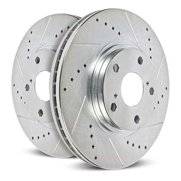 Power Stop 2021 Nissan Kicks Rear Drilled & Slotted Rotor - Pair
