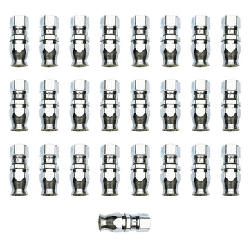 Russell Performance -6 AN Endura PowerFlex Power Steering Straight Hose Ends (25 pcs.)