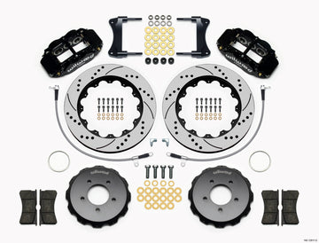 Wilwood Narrow Superlite 6R Front Hat Kit 14.00in Drilled 2005-Up Mazda Miata w/ Lines