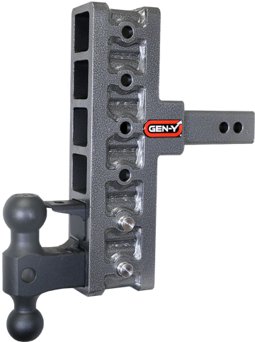 Gen-Y Mega Duty 2in Shank 7.5in Offset Drop 16K Hitch w/GH-051 Dual-Ball/GH-032 Pintle Lock