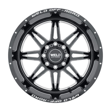 Weld Cheyenne W132 Series 20x10 / 8x170 BP / -18 Offset / 4.75 BS / 125.1 Bore - Gloss Black MIL