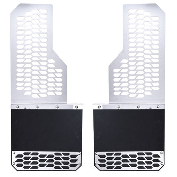 Putco 14-20 Chevrolet Silverado LD / GMC Sierra LD - Set of 2 Mud Skins - Brushed SS w/ Hex Shield