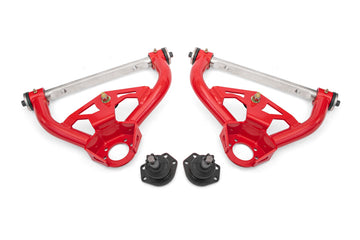 BMR 78-87 GM G-Body Non-Adjustable Upper A-Arms Delrin 0.5in Tall Ball Joint - Red