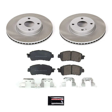 Power Stop 17-18 Toyota Yaris iA Front Semi-Coated Rotor Kit