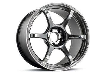 Advan RG-4 18x9 +35 5x114.3 Racing Hyper Black and Ring Wheel