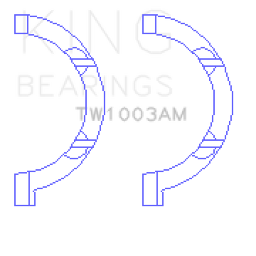 King Engine Bearings Chrysler 345/370 OHV Hemi Thrust Washer Set