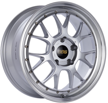 BBS LM-R 19x8.5 5x130 ET55 CB71.6 Diamond Silver Center Diamond Cut Lip Wheel