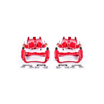Power Stop 05-18 Nissan Frontier Front Red Calipers w/Brackets - Pair