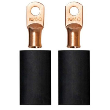 Moroso 5/16in Dia Stud 1 GA Wire Crimp/Solder Battery Cable Terminal Kit (2 Pack)