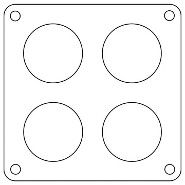 Cometic Holley 4500 Dominator .047in Fiber Carburetor Gasket - 1.75in Holes - 4-Hole