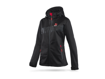 Akrapovic Womens Corpo Softshell Jacket Black - L