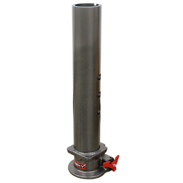 Gen-Y Viking 4in Round Tube Gooseneck Static Hitch w/SnapLatch 2-5/16in Coupler 8.5K TW 30K