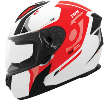 THH Helmets T810S Hayate Pearl White/Red - Medium