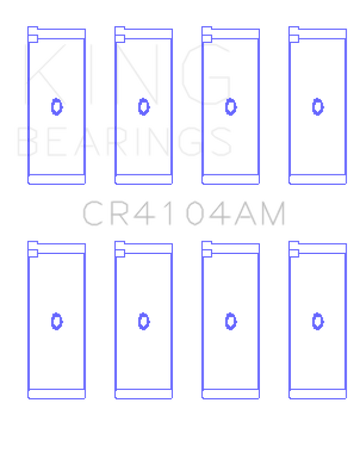 King Engine Bearings Audi Abb/Abm/Adp/Pp/Rn (Size +0.50mm) Connecting Rod Bearing Set