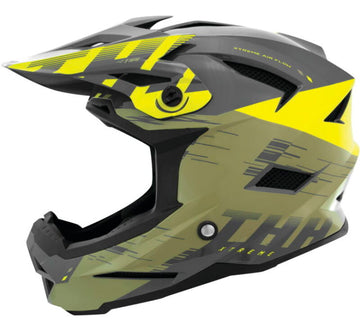 THH Helmets T-42 BMX Xtreme  Khaki/Yellow - Medium