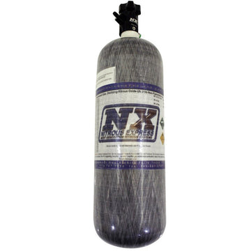 Nitrous Express Composite Bottle w/Lightning 500 Valve -6 Bottle Nipple (6.79 Dia. x 23.25 Tall)