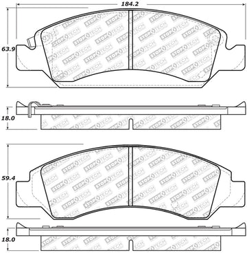 StopTech Street Select Brake Pads - Front/Rear