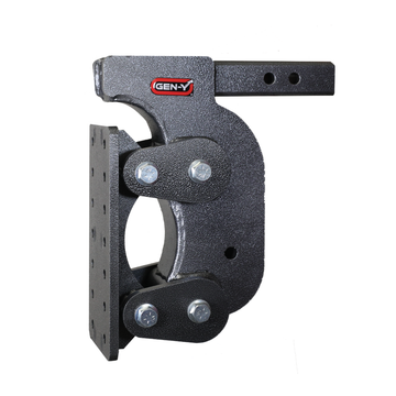 Gen-Y The Boss Torsion-Flex Pintle Plate 2in Shank 12.5in Drop 16K Hitch w/GH-0100 Stabilizer Kit