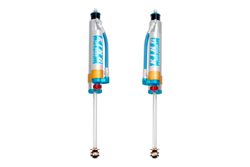 King Shocks 07-18 Jeep Wrangler JK Front 2.5 Dia Piggy Hose Res Shock 3-5in Lift w/Adjuster (Pair)