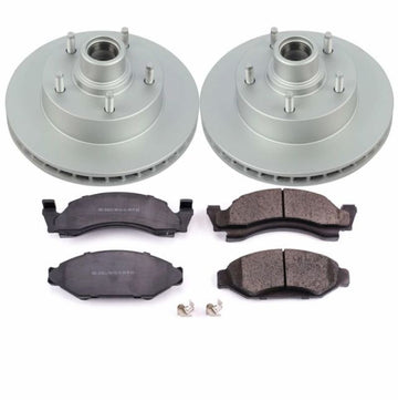 Power Stop 1986 Ford E-150 Front Z17 Evolution Geomet Coated Brake Kit