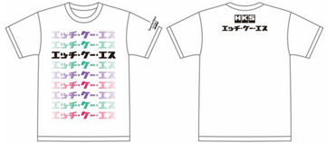 HKS T-SHIRT KATAKANA WHITE M