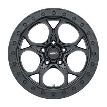 Weld Off-Road W108 17X9.0 Ledge 5X127 ET00 BS5.00 Satin Black 71.5