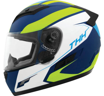 THH Helmets TS-80 Vision Blue/Yellow - Large