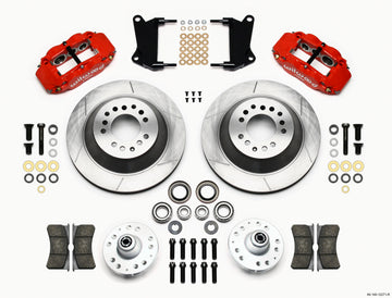 Wilwood Narrow Superlite 6R Front Hub & 1PC Rtr Kit 12.88in-Red 67-69 Camaro 64-72 Nova Chevelle