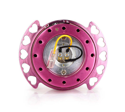 NRG Quick Release Kit - Pink Body/ Pink Heart Cutout Ring