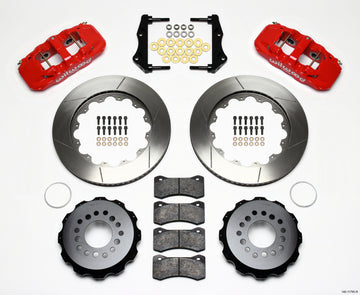 Wilwood AERO4 Rear Kit 14.25in Red 2006-10 Magnum/Challenger/Charger/300C