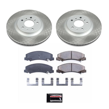 Power Stop 14-16 Chevrolet Impala Limited Front Semi-Coated Rotor Kit