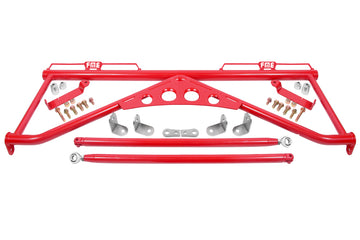BMR 15-20 Ford Mustang Harness Bar - Red
