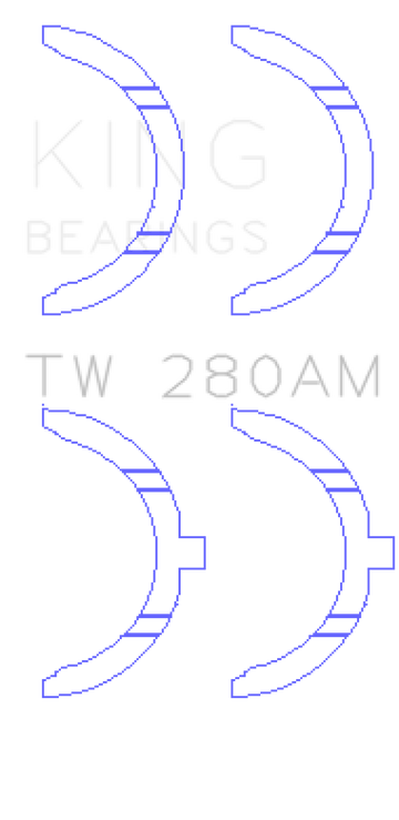 King Engine Bearings Toyota 1E/2E Thrust Washer Set