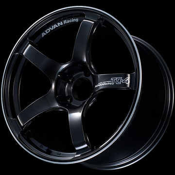 Advan TC4 17X8.5 +50 5x114.3 Black Gunmetallic and Ring Wheel