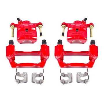 Power Stop 09-13 Subaru Forester Rear Red Calipers w/Brackets - Pair