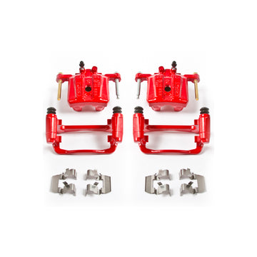 Power Stop 06-12 Mitsubishi Eclipse Rear Red Calipers w/Brackets - Pair