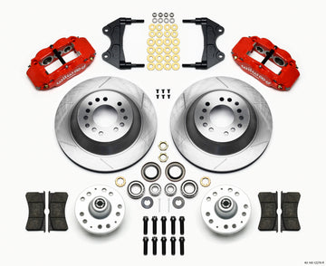 Wilwood Narrow Superlite 6R Front Hub & 1PC Rtr Kit 12.88in-Red WWE ProSpindle