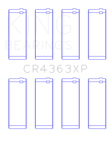 King Engine Bearings Gm 134 DOHC Ecotec 2.2L (Size STDX) Connecting Rod Bearing Set