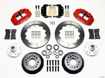 Wilwood Narrow Superlite 6R Front Hub Kit 12.88in Red Magnum Force Drop Spindle