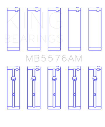 King Engine Bearings Ford J4B/J4C (Size +0.50mm) Main Bearing Set