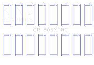 King Engine Bearings Chrysler 273Ci 318Ci 340Ci 360Ci (Size STDX) Connecting Rod Bearing Set