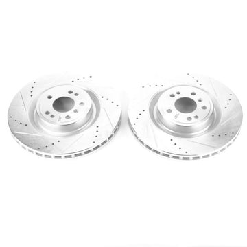 Power Stop 13-16 Mercedes-Benz GL350 Front Evolution Drilled & Slotted Rotors - Pair