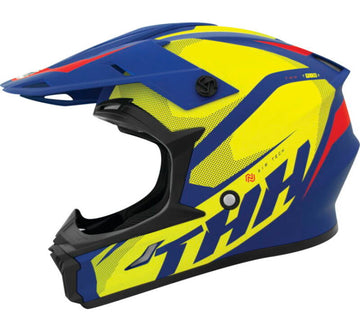 THH Helmets T710XR Airtech Blue/Yellow Youth - Medium