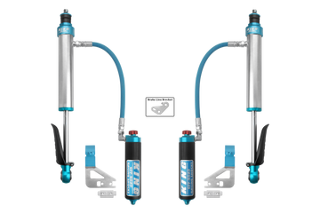 King Shocks 2022+ Toyota Tundra Rear 2.5 Dia Remote Reservoir Coilover & Adjuster (Pair)