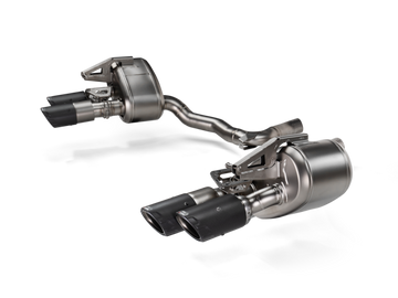Akrapovic 2024+ Porsche Panamera Slip-On Line (Titanium) w/ Carbon Tips: Requires V6 or V8 fit kit