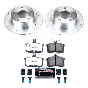 Power Stop 95-97 Audi A6 Rear Z26 Street Warrior Brake Kit