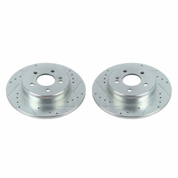 Power Stop 17-18 Mercedes-Benz C300 Rear Evolution Drilled & Slotted Rotors - Pair